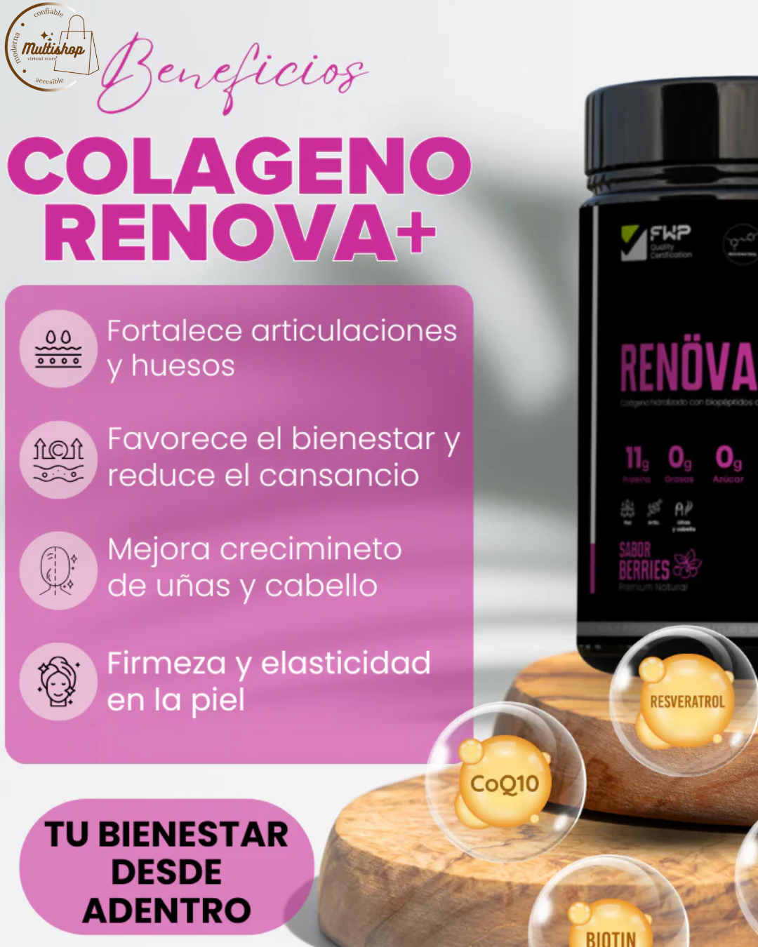 COLAGENO RENOVA +  CON  RESVERATROL 🍇